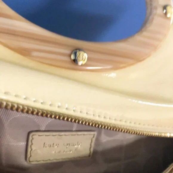 Kate Spade Ivory Patent Leather Jocelyn Clutch - Picture 5 of 8